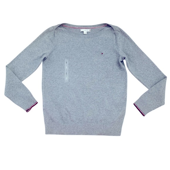 Tommy Hilfiger sweater women’s size small color gray - Picture 2 of 8